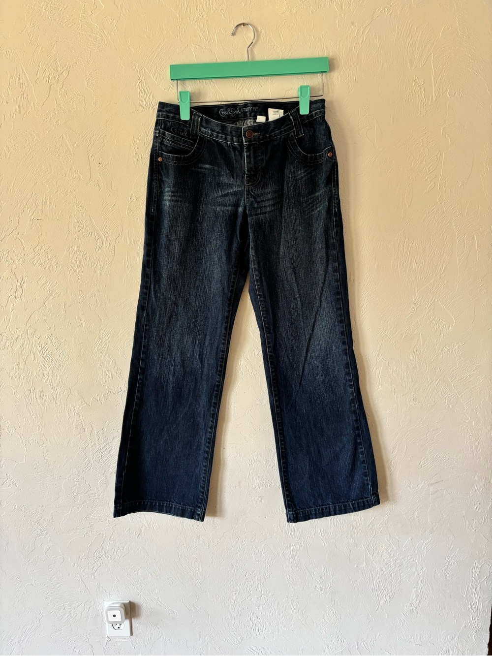 Cruel Girl Dark Wash Wide Leg Jeans